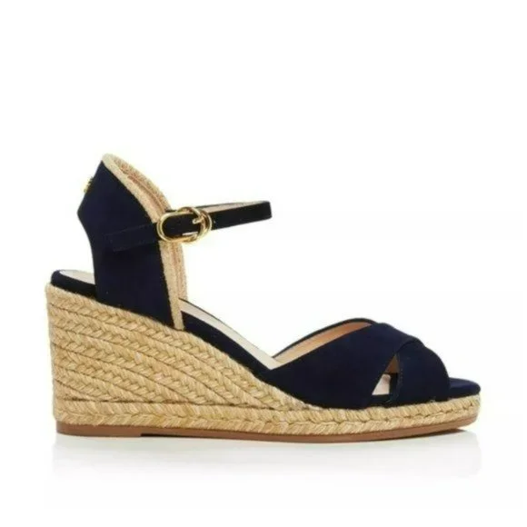 Stuart Weitzman Mirela Espadrille Wedge Sandals 8W - Picture 6 of 10